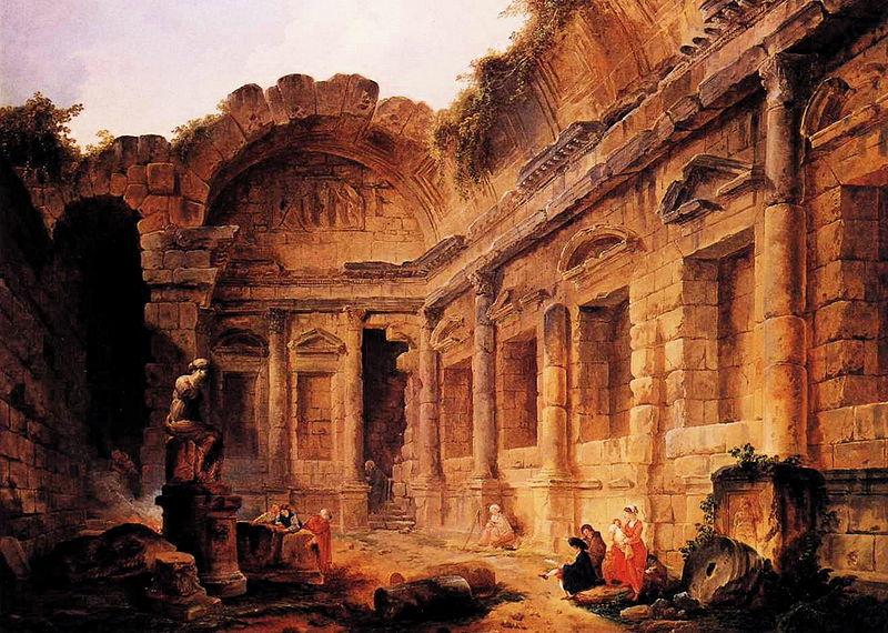 Robert Henri Interior of the Temple of Diana at Nimes china oil painting image